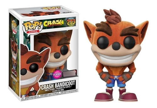Funko Pop Crash Bandicoot Flocked Only Gamestop #273