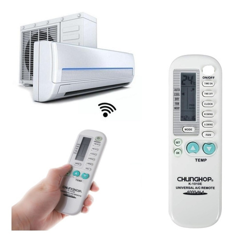 Imagen 2 de 10 de Control Remoto Universal Para Aire Acondicionado