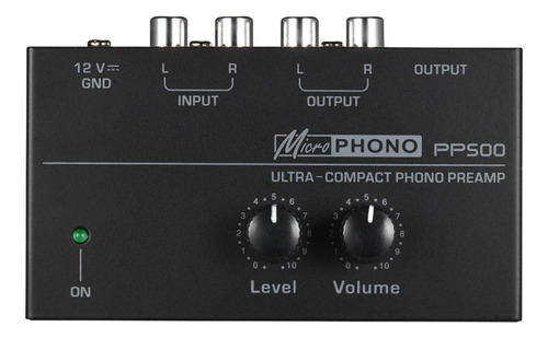 Pp500 Phono Turntable Pré-amplificador Rca Entrada Rca/trs
