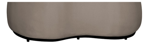 Puff Decorativo Beatriz Orgânico Crm Veludo Azul Turquesa Cor Suede Capuccino