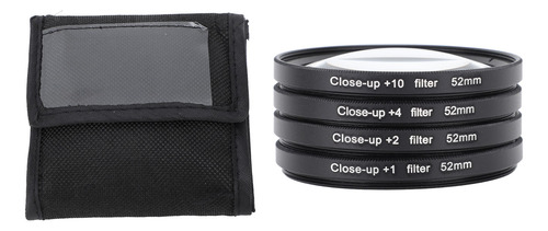 Kit De Filtros Close Up Lens 4 En 1 +1 +2 +4 +10 Macro Optic