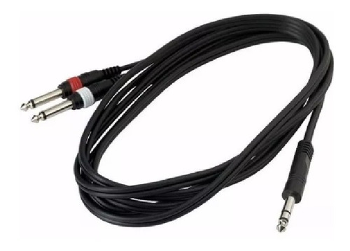 Cable Insert 2 Plug 6.3mm Mono A Plug Estereo 6.3mm X 1,8mts