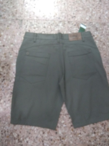 Bermuda De Gabardina De Vestir. Varios Tonos Y Talles Especi