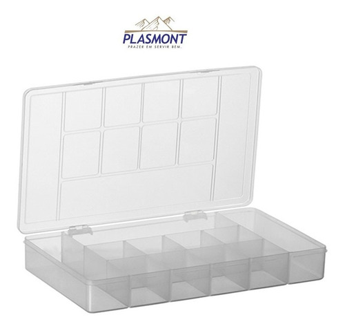 Estojo Organizador Para Pesca M C/ 11 Divisórias - Plasmont