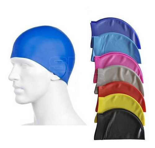 Gorro De Natación Profesional Unisex Con Orejera Poliuretano