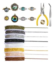 Comprar Cadenas De 80 Pies Para Hacer Joyas, Kit De Cadenas De 0.069