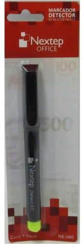 Marcador Nextep Detector De Billetes Falsos Ne-080 /vc Color Negro