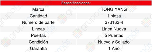 Cofre Chevrolet Spark 16/19 Tong Yang