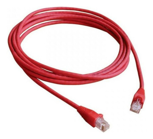 Cable De Red Cat 6 Rojo 5 Metros