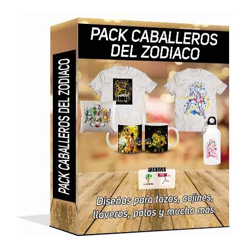 Pack Caballeros Del Zodiaco (sublimado, Tazas, Polos, Dtf)