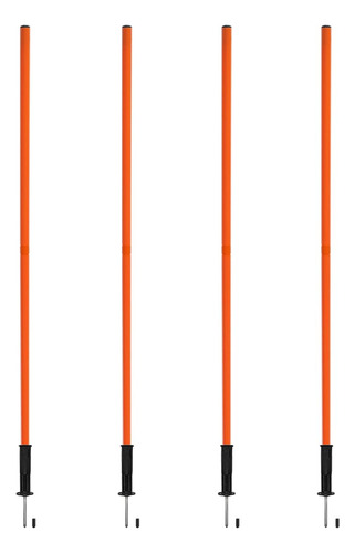 Orange Spring Speed Pole Set Futbol Plug-in Type Dribbling
