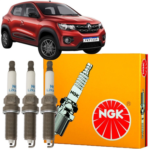 Jogo De Vela Original Ngk Kwid 1.0 12v 2017 2018 2019 2020.