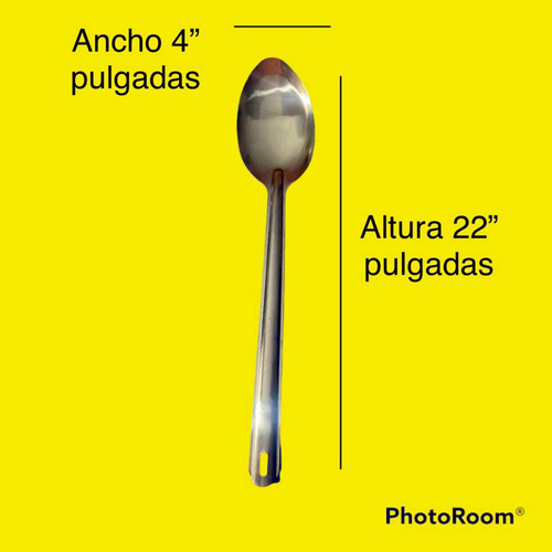 Cuchara Gigante/grande Para Discada 22 Pulgadas Gris