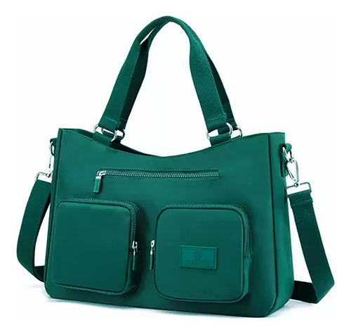 Bolso Multifuncional Impermeable Antirrobo Para Mujer Verde Oscuro Lisa N/a Verde Oscuro