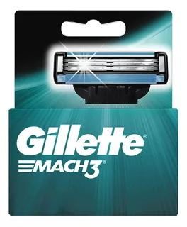 Packx4 Cartuchos Para Afeitar Gillette Mach3 2 Unidades