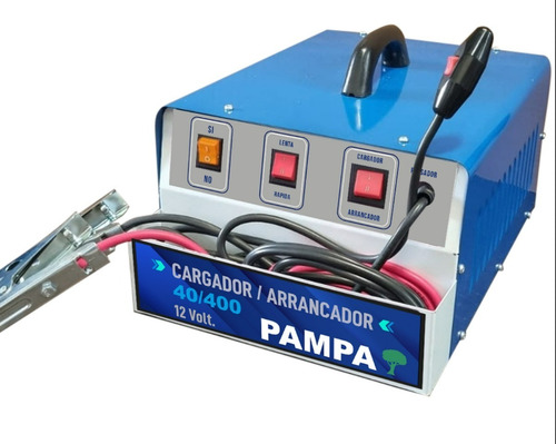 Imagen 1 de 5 de Cargador Arrancador 40/400 12v Con Comando A Distancia Pampa