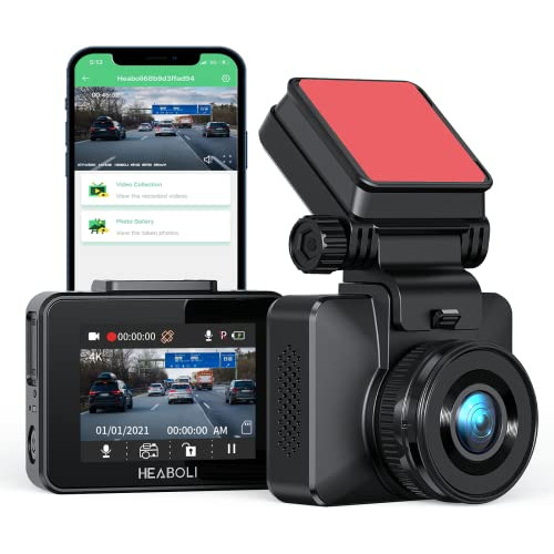 Dash Cam 4k Wifi Incorporado, Grabadora Discreta De Tab...