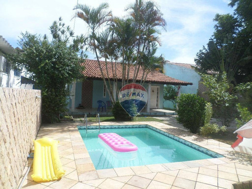 Imagem 1 de 30 de Casa 4 Quartos (1 Suíte) Com Piscina No Condomínio Sítio São Gonçalo A Venda, 161 M² Por R$ 450.000 - Praia Linda - São Pedro Da Aldeia/rj - Ca1612