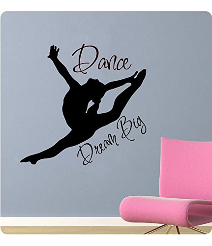 24  Dance Silhoute Dream Big  adhesivo Decorativo Para Arte
