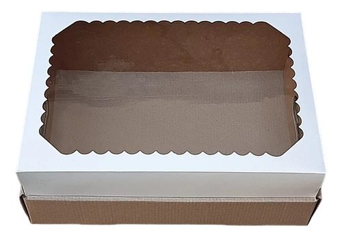 10 Cajas Con Visor 42x33x12 - Letter Cake