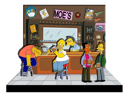 Los Simpsons  Maqueta Diorama  Unicos