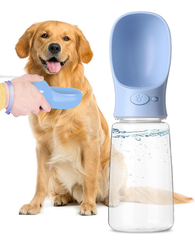Mr Pen Botella De Agua Para Perros 19 Onzas Grande Azul Bote