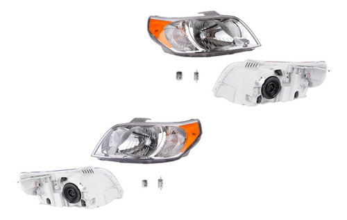 Kit-2 Faros Izquierdo Y Derecho Chevrolet Aveo 10 A 18 Gm