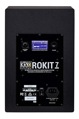 Imagen 2 de 5 de Monitor De Estudio 7 Krk Rokit Powered 7 G4 Rp7g4-na