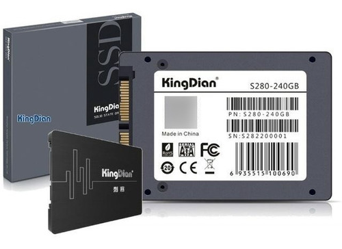 Hd Ssd Kingdian 240 Gb 560/422 Mb/s 10x Mais Rápido + Nf