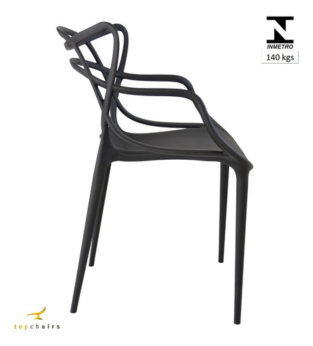 4 Cadeiras Allegra Preto Área Gourmet Lazer Jardim Cozinha