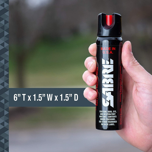 Imagen 7 de 9 de Gas Sabre Pepper #1 Mundial 122g Magnum Spray Máxima Policia