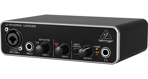 Interface De Áudio U-phoria Umc22 Usb 2x2 - Behringer