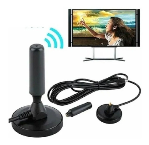 Antena Tv Digital Hdtv Con Iman 3.5dbi 5m Cable Ext/inte