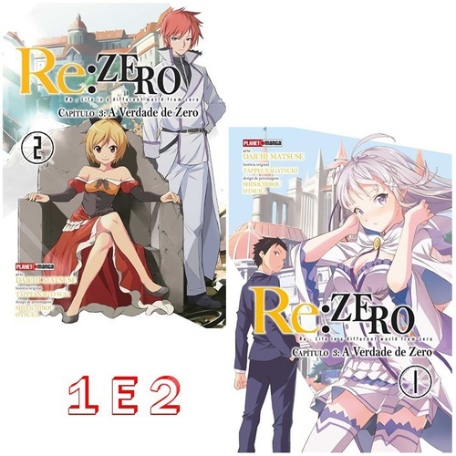 Re: Zero A Verdade De Zero 1 E 2! Mangá Panini! Novo Lacrado