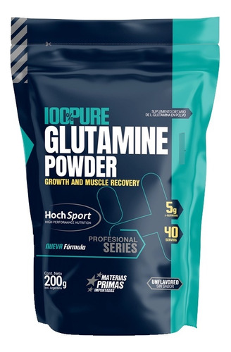 Glutamina Powder 200 gr Hoch Sport Pura Micronizada