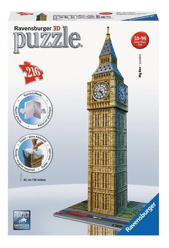 Rompecabezas Ravensburger Big Ben 3d 216 Piezas