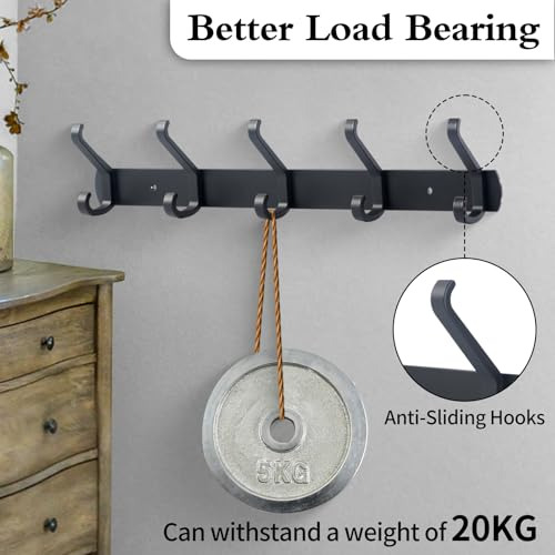 Percha De Pared Con 2 Ganchos, Ganchos De Pared Para Colgar,