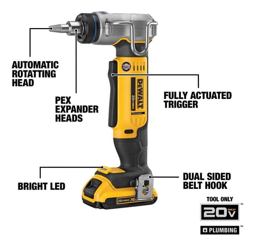 Dewalt Dce400b 20v Max* 1 Pex Expander Tool (somente Ferrame