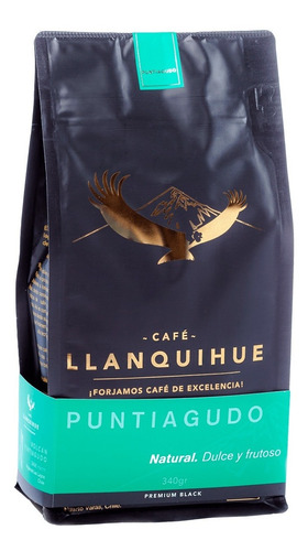 Café Llanquihue Black Puntiagudo Grano Molido 340 Gr