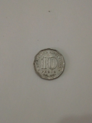 Moneda Argentina 10 Pesos Año 1966