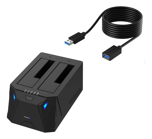 Sabrent Usb 3.0 A Sata I/ii/iii Dual Bay Estación Externa Du