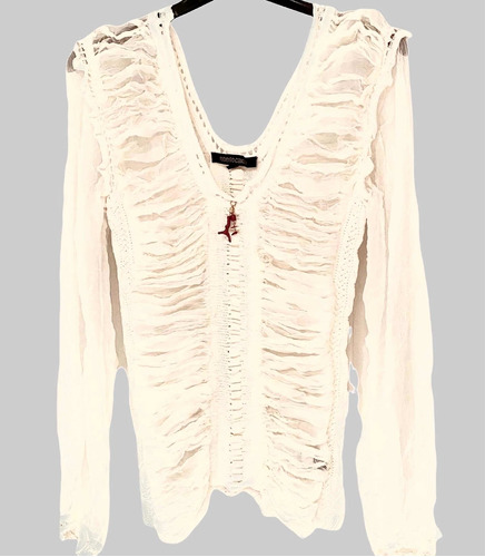 Blusa De Seda Roberto Cavalli. Original. Importada.