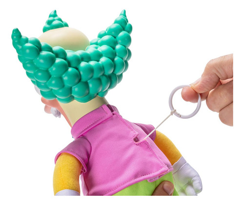 Pelúcia Interativa Krusty Com Som - Os Simpsons Amarelo