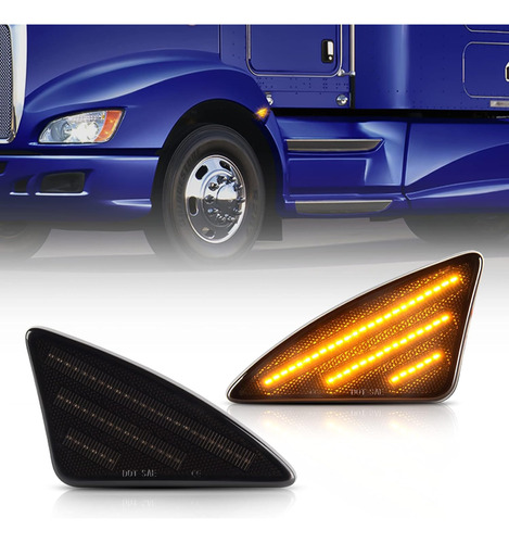 Gempro Luces Led De Marcador Lateral Para Kenworth T660 T170