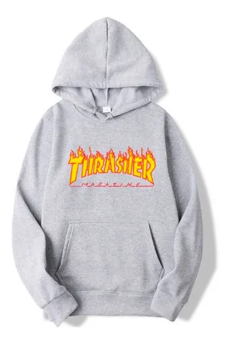 Buzo online thrasher gris