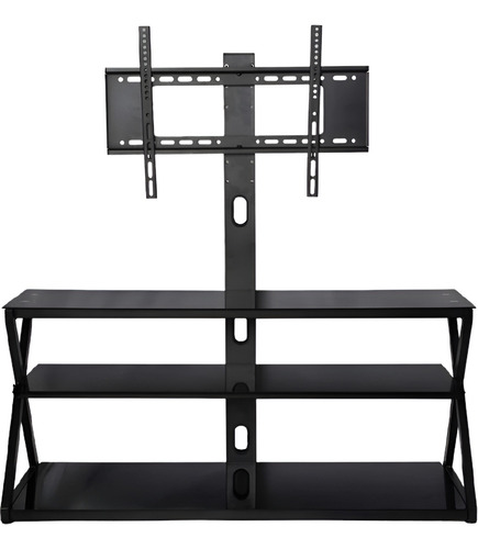 Mueble Para Tv Consola Con Soporte Incoroprado Home Trends Color Negro Pantalla desde 32 hasta 70 Pulgadas