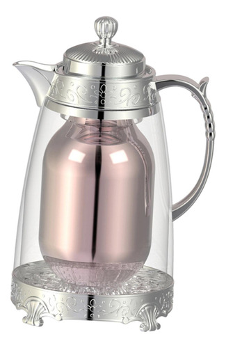 Café Aislado Tetera De Tetera 1l Café De Bebida Plateado