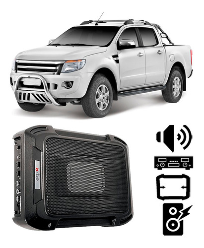 Caixa De Som Automotivo Ford Ranger 2013 A 2016 350w Rms