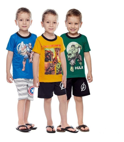 Roupa Infantil Atacado Revenda 10 Conjuntos Camiseta E Short