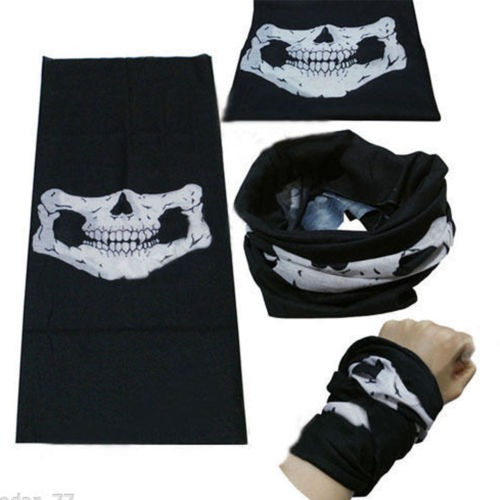 1 Unids Skull Bandana Bike Motocicleta Bufanda Cuello Mascar